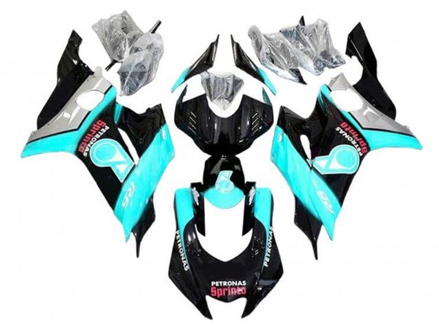 Carenados Moto Yamaha YZF R6 2017-2025 - Turquesa Azul Negro Brillante Petronas