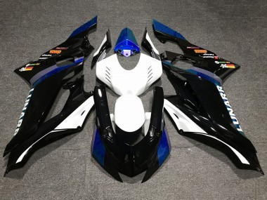 Carenados Moto Yamaha YZF R6 2017-2025 - Blanco Azul Negro Brillante