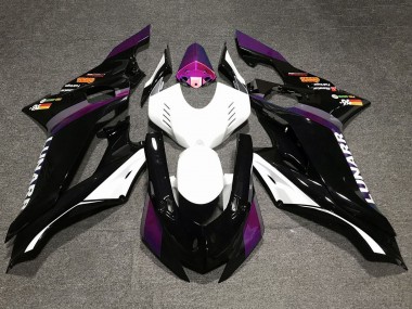 Carenados Moto Yamaha YZF R6 2017-2025 - Blanco Púrpura Negro Brillante