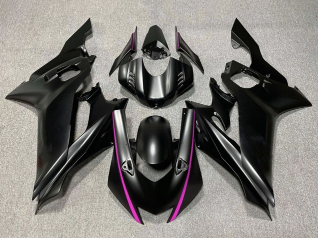 Carenados Moto Yamaha YZF R6 2017-2025 - Negro Mate Rosa