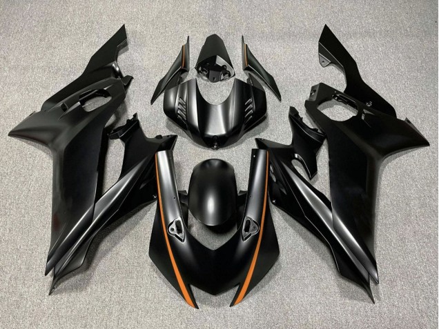 Carenados Moto Yamaha YZF R6 2017-2023 - Negro Mate Naranja