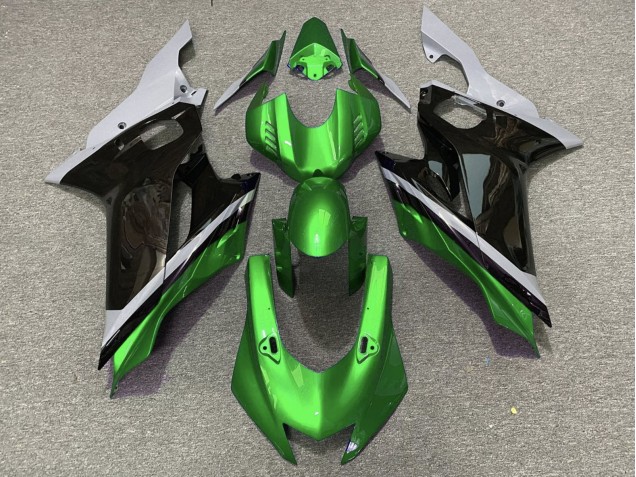 Carenados Moto Yamaha YZF R6 2017-2025 - Gris Verde Negro Brillante