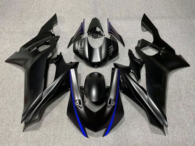 Carenados Moto Yamaha YZF R6 2017-2025 - Negro Mate Azul