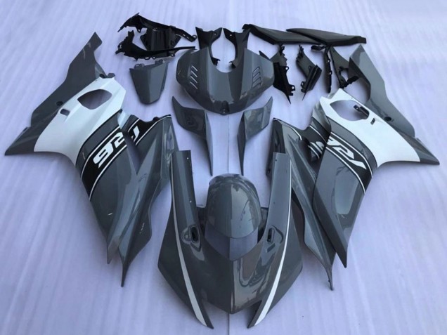 Carenados Moto Yamaha YZF R6 2017-2025 - Nardo Gris Oscuro Blanco Negro