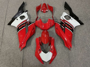 Carenados Moto Yamaha YZF R6 2017-2025 - Blanco Rojo Negro Mate