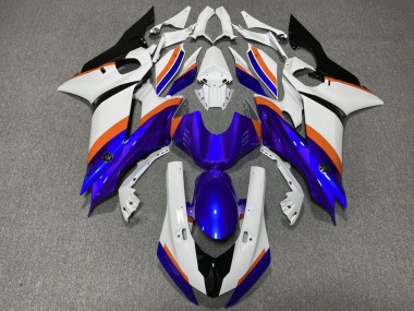 Carenados Moto Yamaha YZF R6 2017-2025 - Blanco Azul Naranja