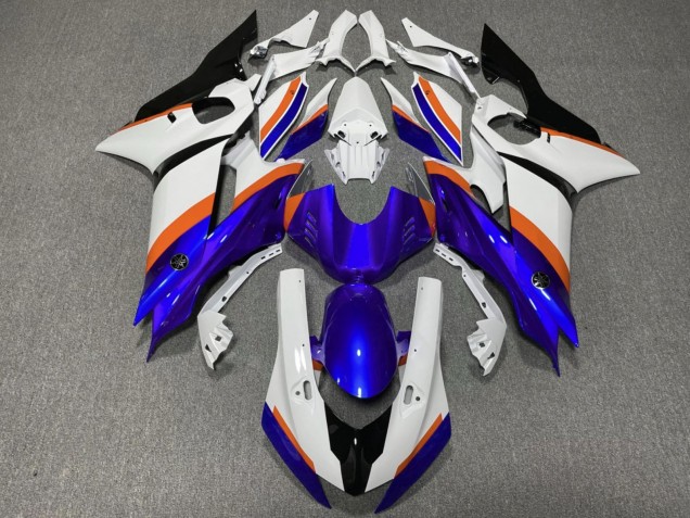 Carenados Moto Yamaha YZF R6 2017-2025 - Blanco Azul Naranja
