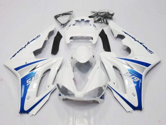 Carenado Moto Triumph Daytona 675 Triple 2006-2008 - Blanco Azul