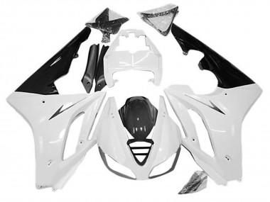 Carenados Moto Triumph Daytona 675 Triple 2009-2012 - Blanco Negro Brillante