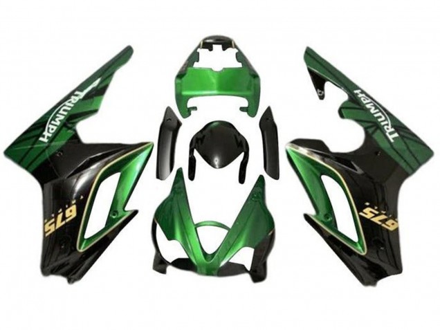 Carenados Moto Triumph Daytona 675 Triple 2009-2012 - Verde Negro Brillante