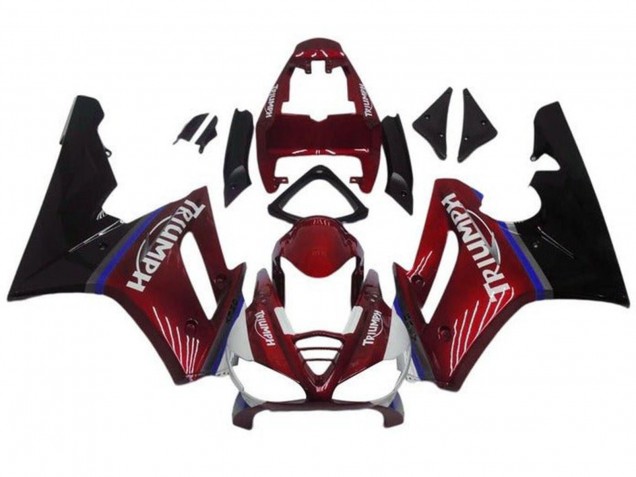 Carenados Moto Triumph Daytona 675 Triple 2009-2012 - Rojo Azul Negro Brillante