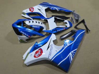 Carenados Moto Triumph Daytona 675 Triple 2009-2012 - Blanco Azul Hpi