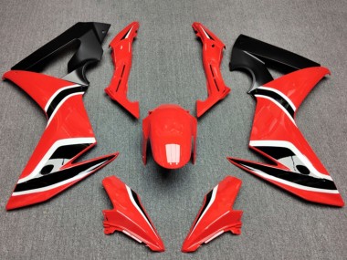 Carenados Moto Honda CBR650F 2014-2016 - Rojo Negro Mate