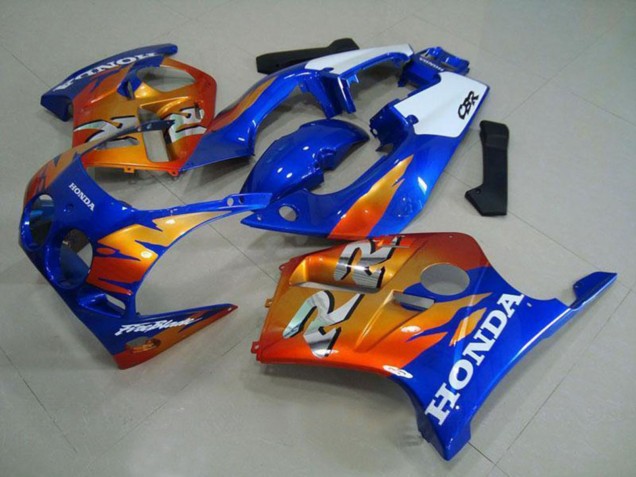 Carenados Moto Honda CBR250RR MC19 1988-1989 - Blanco Azul Naranja