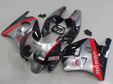 Carenados Moto Honda CBR250RR MC22 1990-1998 - Plata Rojo Negro Brillante