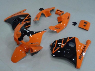 Carenado Moto Honda CBR250RR MC22 1990-1998 - Naranja Negro Brillante