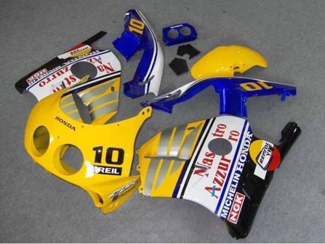 Carenados Moto Honda CBR250RR MC22 1990-1998 - Amarillo Azul Plata Blanco Rojo Nastro Azzurro Breil 10