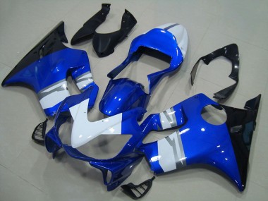 Carenados Moto Honda CBR600 F4i 2001-2003 - Blanco Azul Negro Brillante