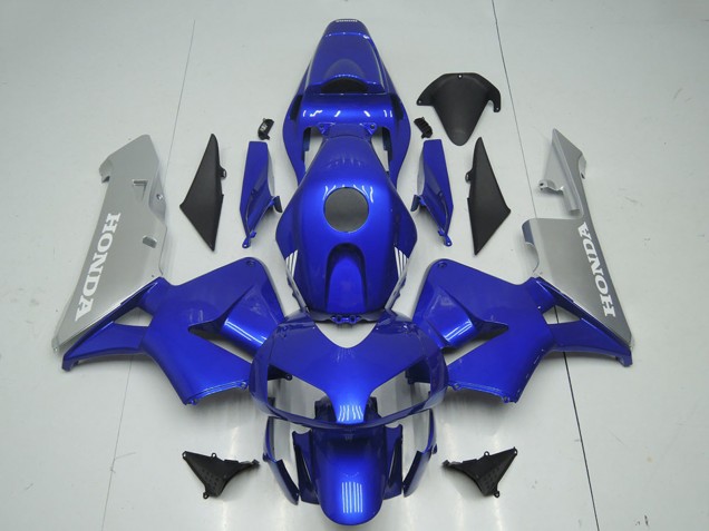 Carenado Moto Honda CBR600RR 2003-2004 - Plata Azul
