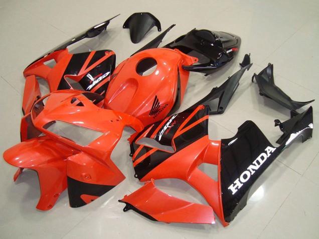 Carenados Moto Honda CBR600RR 2005-2006 - Naranja Negro