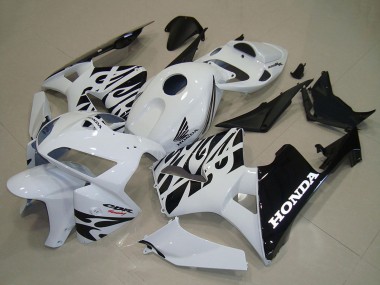 Carenados Moto Honda CBR600RR 2005-2006 - Blanco Negro Llama