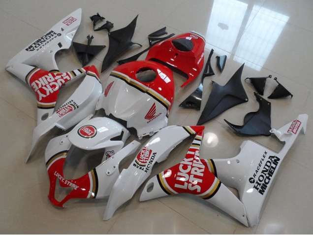Carenados Moto Honda CBR600RR 2007-2008 - Blanco Rojo Lucky Strike
