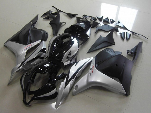 Carenados Moto Honda CBR600RR 2009-2012 - Plata Negro Brillante Negro Mate