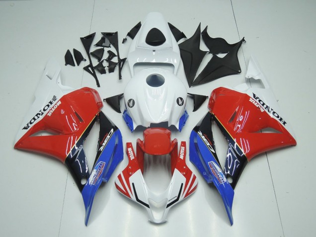 Carenados Moto Honda CBR600RR 2009-2012 - Blanco Rojo Azul Negro Brillante Motul