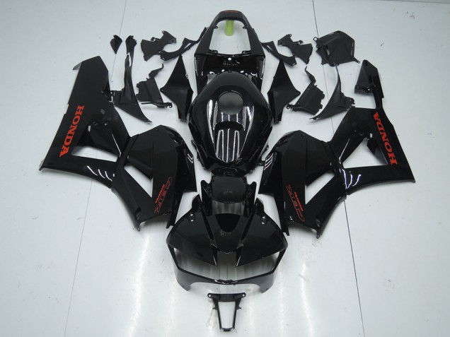 Carenados Moto Honda CBR600RR 2013-2023 - Negro Brillante Rojo Calcomanías