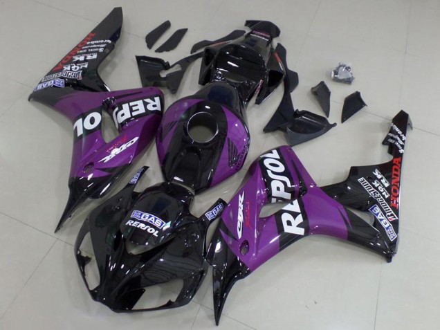 Carenados Moto Honda CBR1000RR 2006-2007 - Negro Brillante Púrpura Repsol