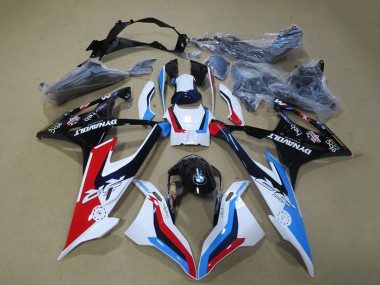 Carenado Moto BMW S1000RR 2019-2022 - Blanco Azul Rojo Negro