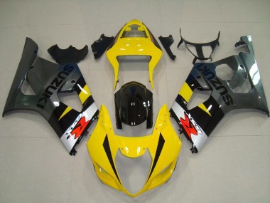 Carenados Moto Suzuki GSXR 1000 2003-2004 - Amarillo Plata Gris Negro Rojo