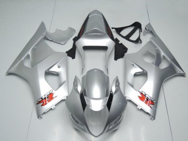 Carenados Moto Suzuki GSXR 1000 2003-2004 - Plata Rojo OEM Estilo