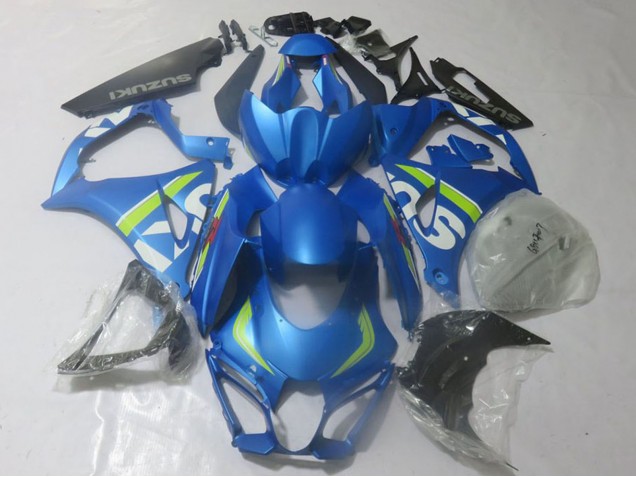 Carenados Moto Suzuki GSXR 1000 2017-2025 - Azul Verde Lima Blanco