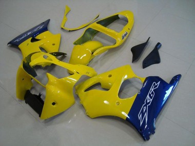 Carenados Moto Kawasaki ZX6R 2000-2002 - Amarillo Azul