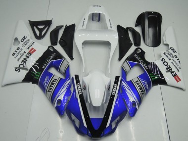 Carenados Moto Yamaha YZF R1 2000-2001 - Blanco Azul Negro ENEOS Monstruo