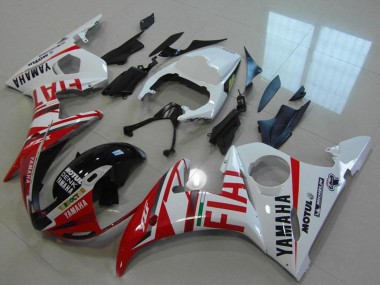 Carenados Moto Yamaha YZF R6 2003-2004 - Blanco Rojo Fiat Michelin Motul