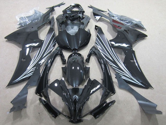 Carenados Moto Yamaha YZF R6 2006-2007 - Negro Brillante Negro Mate Blanco