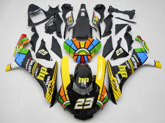 Carenados Moto Yamaha YZF R1 2015-2019 - Amarillo Rojo Azul Verde HP RuedaColores 23