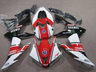 Carenados Moto Yamaha YZF R1 2004-2006 - Blanco Rojo Negro Verde Motul Monstruo