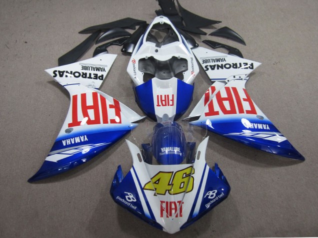 Carenados Moto Yamaha YZF R1 2009-2011 - Blanco Azul Rojo Fiat 46
