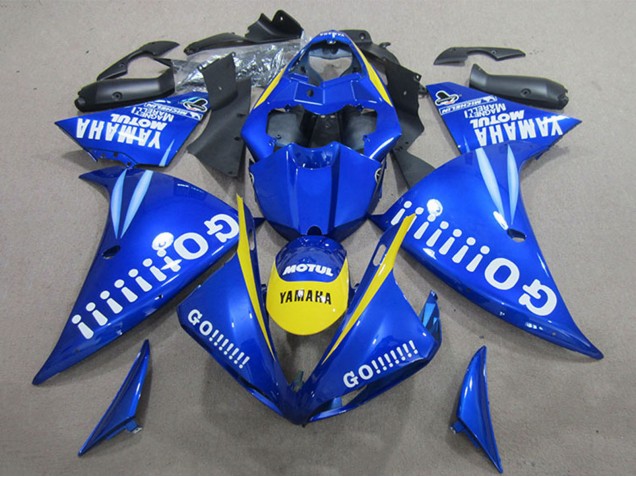 Carenados Moto Yamaha YZF R1 2009-2011 - Azul Amarillo Blanco Go