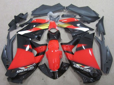 Carenados Moto Honda CBR125R 2011-2016 - Rojo Oro Negro Brillante