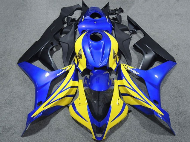 Carenados Moto Honda CBR600RR 2007-2008 - Azul Amarillo Negro Mate