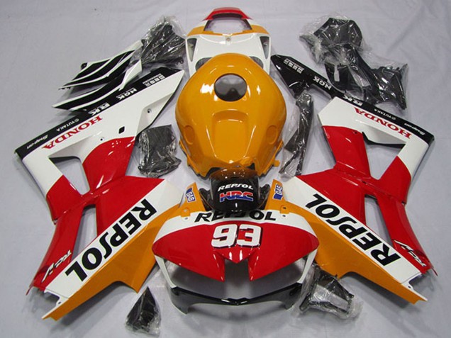Carenado Moto Honda CBR600RR 2013-2026 - Naranja Blanco Rojo Negro Brillante Repsol 93