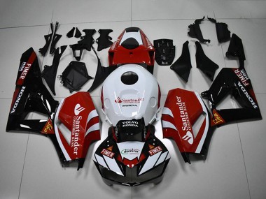Carenados Moto Honda CBR1000RR 2012-2016 - Blanco Rojo Negro Brillante Santander