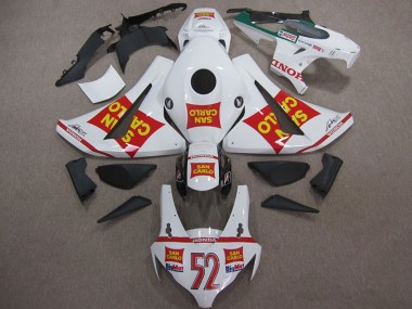 Carenados Moto Honda CBR1000RR 2008-2011 - Blanco Rojo Amarillo San Carlo 52