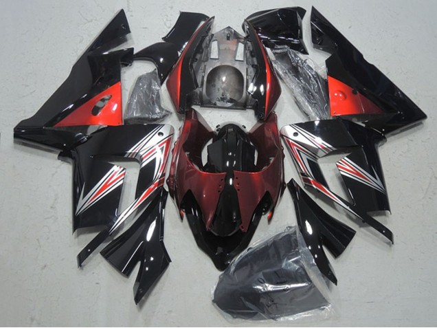 Carenados Moto Kawasaki ZX10R 2004-2005 - Negro Rojo