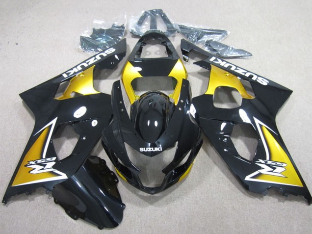 Carenados Moto Suzuki GSXR 600 2004-2005 - Negro Brillante Amarillo