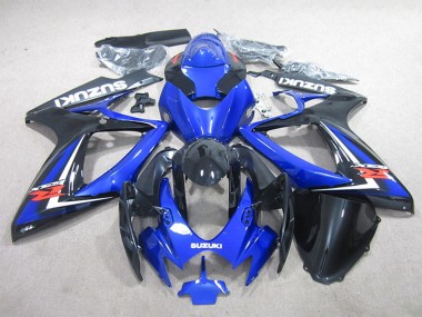 Carenado Moto Suzuki GSXR 600 2006-2007 - Azul Blanco Negro Brillante Rojo